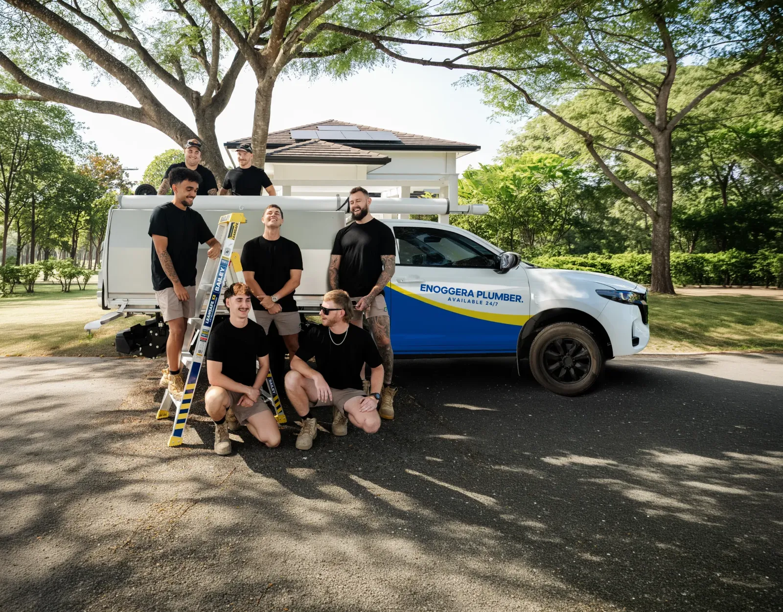 Enoggera Plumber team and ute